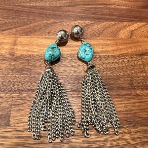 Silver and Turquoise Earrings